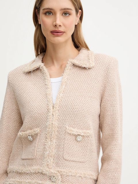 Blugirl Blumarine kardigan damski kolor beżowy ciepły RF5152.MA950