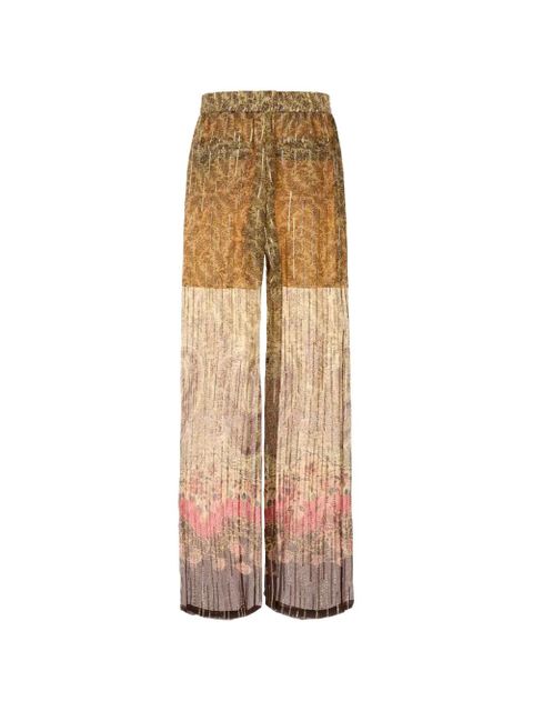 Valentino Garavani printed palazzo pants - Brown - zdjęcie produktu nr 2