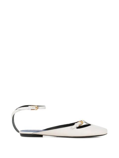 Lanvin buckle-strap flat pumps - White - zdjęcie produktu nr 1