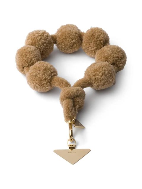 Prada wool smartphone wrist strap - Neutrals - zdjęcie produktu nr 1