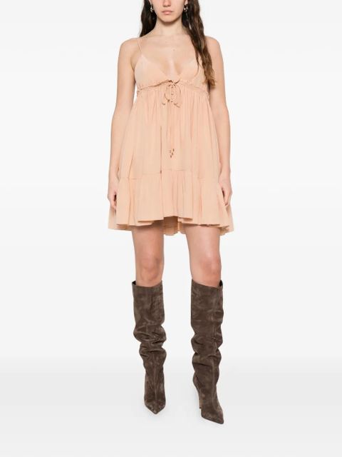Chloé ruffled tiered dress - Neutrals - zdjęcie produktu nr 2