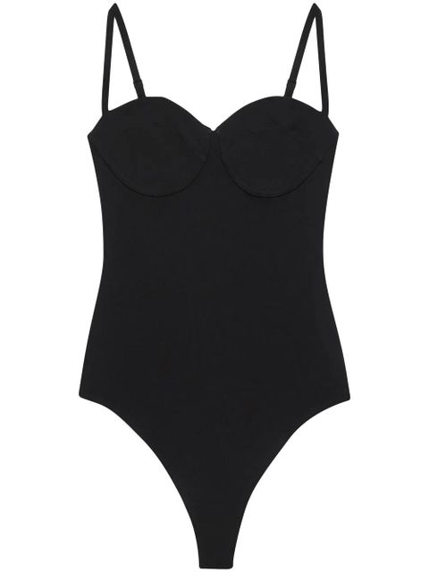 ANINE BING Via underwired jersey bodysuit - Black - zdjęcie produktu nr 1