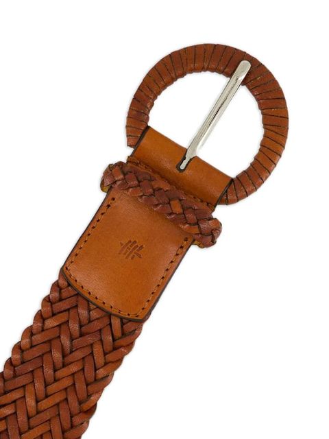 DRAGON DIFFUSION braided leather belt - Brown