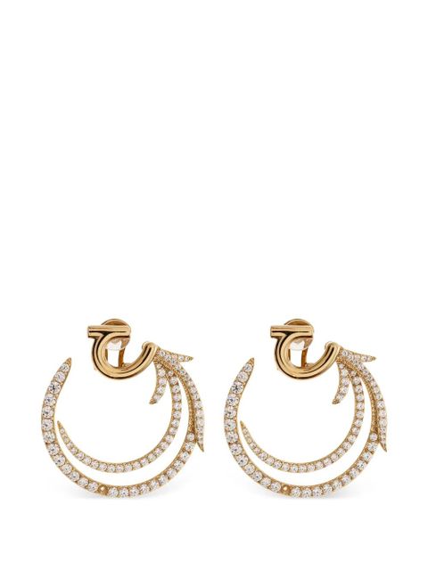 Ferragamo crystal-embellished earrings - Gold - zdjęcie produktu nr 1