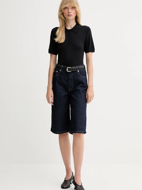 Calvin Klein polo damski kolor czarny LV044C341G - zdjęcie produktu nr 2