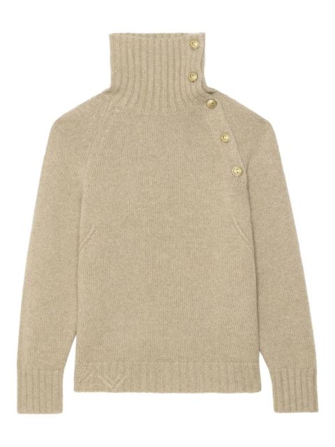 Zadig&Voltaire Moro button roll-neck sweater - Neutrals - zdjęcie produktu nr 1