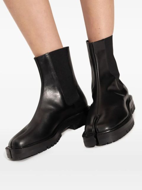 Maison Margiela Tabi elasticated-sides chelsea boots - Black
