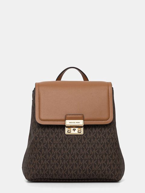 MICHAEL Michael Kors plecak damski kolor brązowy mały wzorzysty 30F5G2RB1B - zdjęcie produktu nr 1