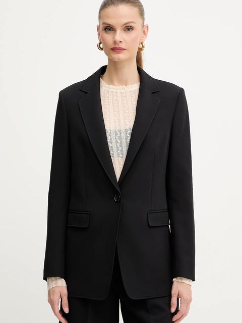 BOSS Orange marynarka kolor czarny jednorzędowa gładka 50549396 - zdjęcie produktu nr 1