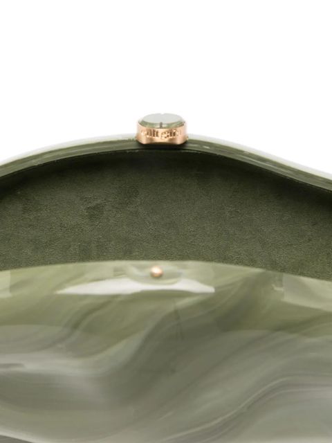 Cult Gaia marble-effect clutch bag - Green - zdjęcie produktu nr 2