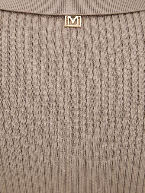 Marciano by Guess sukienka AGATHE kolor beżowy maxi rozkloszowana 5BGK07 5891Z