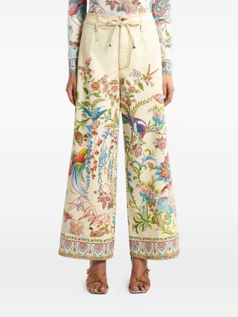 ETRO flora fauna-print wide-leg jeans - Neutrals - zdjęcie produktu nr 2