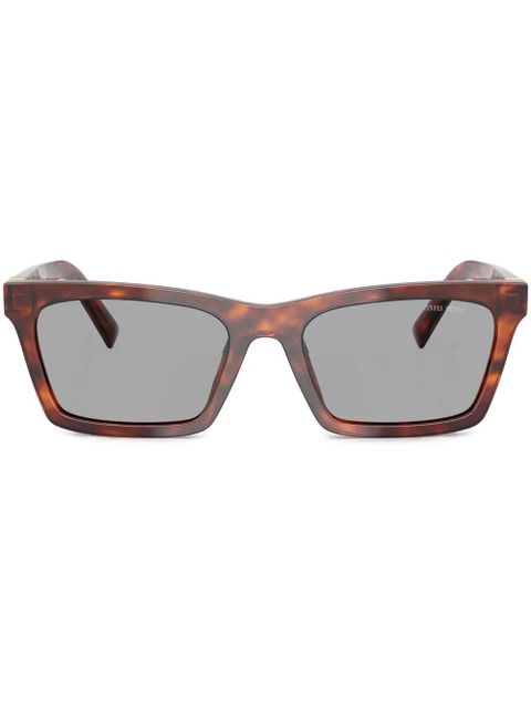 Miu Miu Eyewear square-frame sunglasses - Brown - zdjęcie produktu nr 1