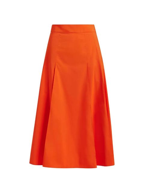 Essentiel Antwerp zip-fastening A-line midi skirt - Orange - zdjęcie produktu nr 1