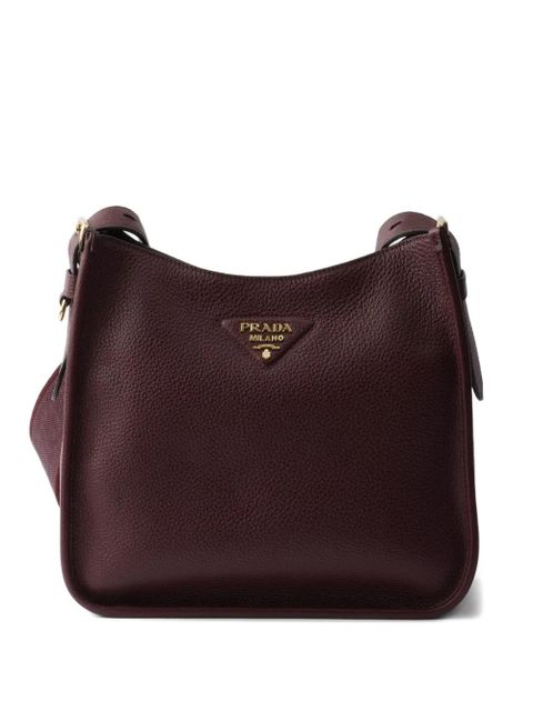 Prada triangle-logo shoulder bag - Red - zdjęcie produktu nr 1