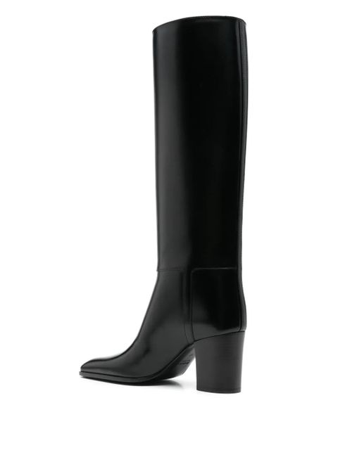 Saint Laurent 75mm Julia boots - Black