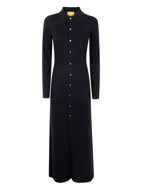 Guest In Residence button-down cashmere dress - Black - zdjęcie produktu nr 1
