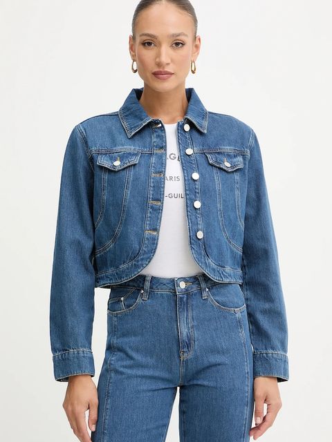 Karl Lagerfeld kurtka jeansowa FASHION DENIM kolor niebieski przejściowa B1W14031 - zdjęcie produktu nr 1