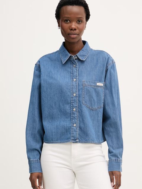 Calvin Klein Jeans koszula damska jeansowa - zdjęcie produktu nr 2