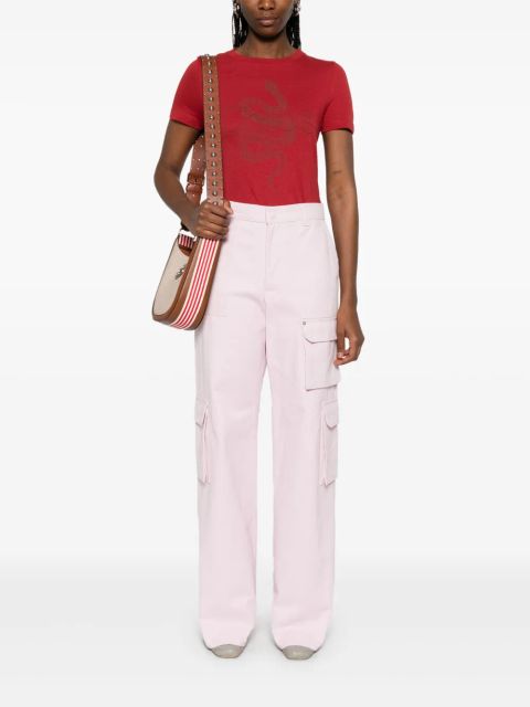 Chloé logo-print T-shirt - Red