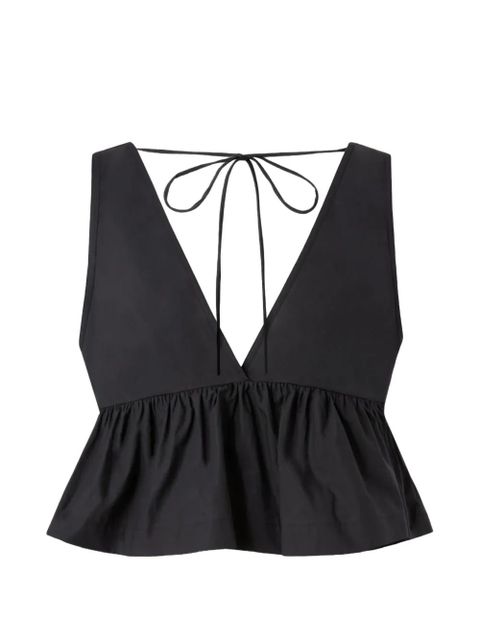 PINKO V-neck tie-fastening top - Black - zdjęcie produktu nr 2
