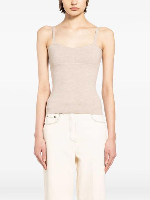Max Mara spaghetti-straps tank top - Neutrals - zdjęcie produktu nr 1