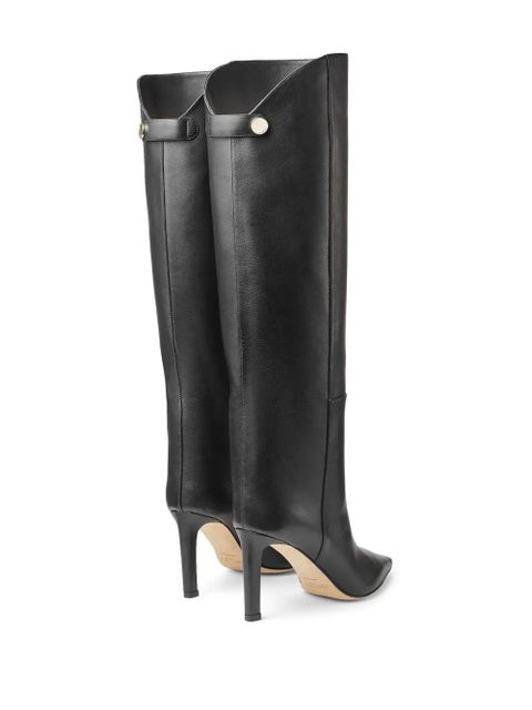 Jimmy Choo Alizze 85mm leather boots - Black