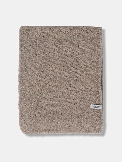 Marc O'Polo szalik z dodatkiem wełny damski kolor beżowy melanżowy 510608702129