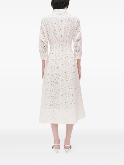 Simkhai eyelet-embroidered shirt dress - White
