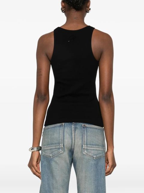 Blumarine heart-pin tank top - Black