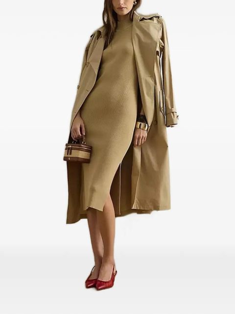 Lauren Ralph Lauren ribbed mock-neck dress - Neutrals - zdjęcie produktu nr 2