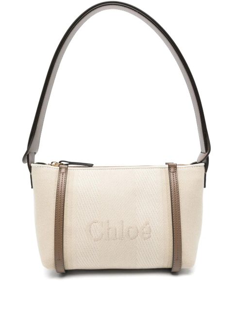 Chloé logo-jacquard shoulder bag - Neutrals - zdjęcie produktu nr 1