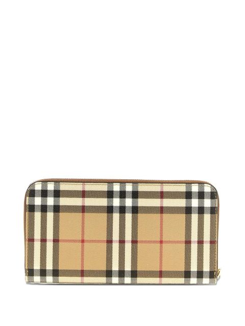 Burberry check print elmore wallet - Neutrals - zdjęcie produktu nr 2