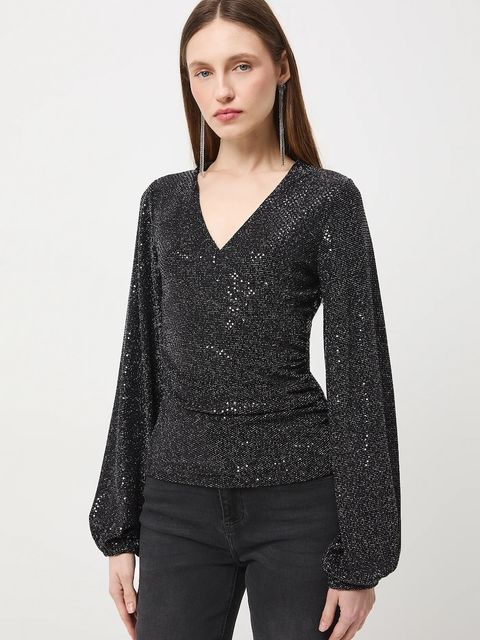 Medicine longsleeve damski kolor srebrny - zdjęcie produktu nr 1