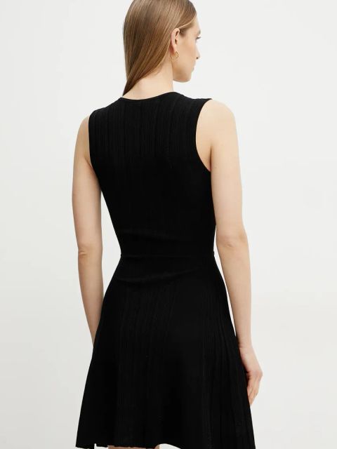 Marciano Guess sukienka GIADA kolor czarny midi rozkloszowana 5GGK26 5874Z