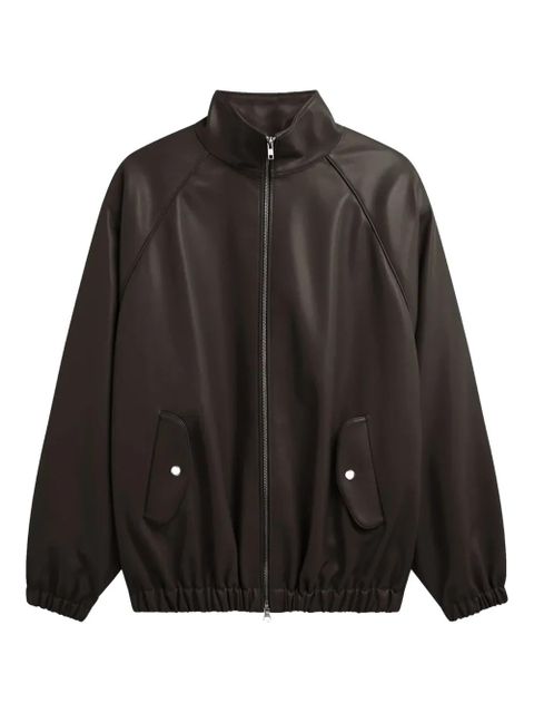 The Frankie Shop elasticated-trim bomber jacket - Brown - zdjęcie produktu nr 1