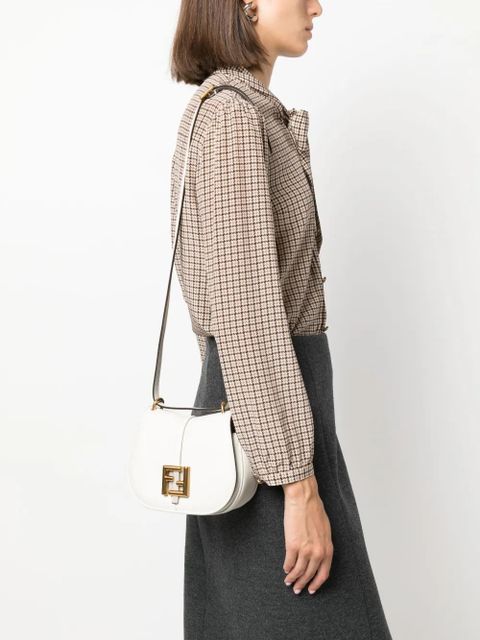 FENDI small C'Mon leather crossbody bag - White - zdjęcie produktu nr 2