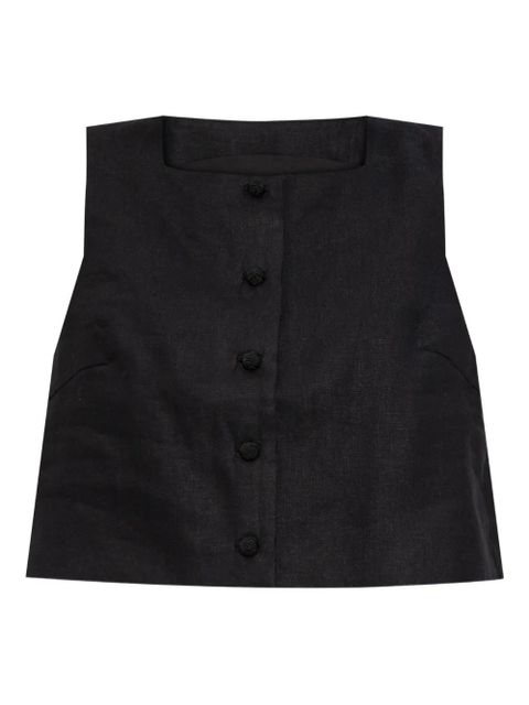 Posse Rio linen vest - Black - zdjęcie produktu nr 1