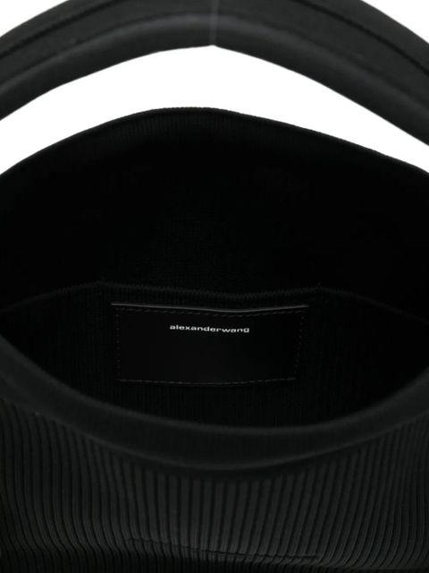 Alexander Wang small Ryan ribbed tote bag - Black