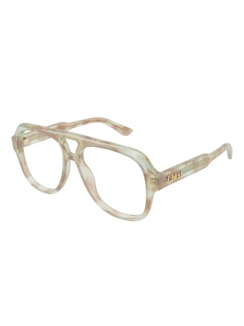 Chloé Eyewear CH0339O geometric glasses - Neutrals - zdjęcie produktu nr 2