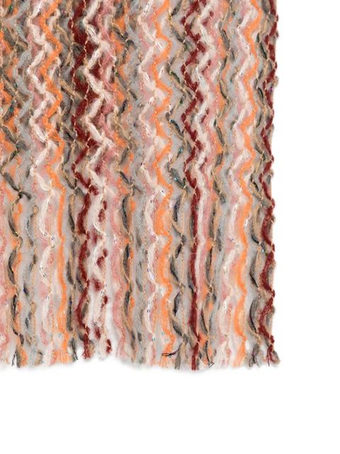 Missoni fringed scarf - Orange