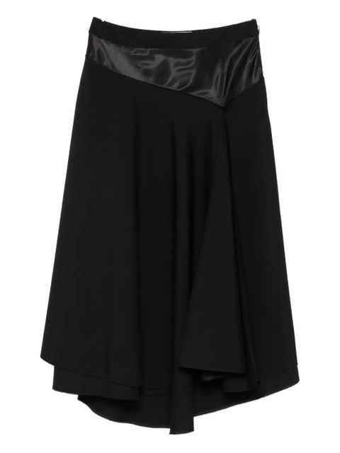 Marni satin-panel midi skirt - Black
