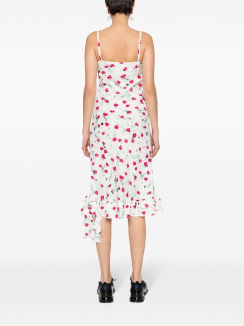 Marni Reverie-print midi dress - White