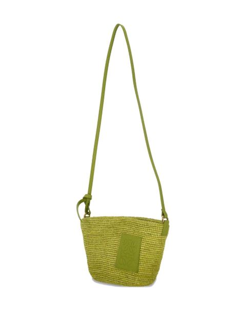 LOEWE logo-patch shoulder bag - Green
