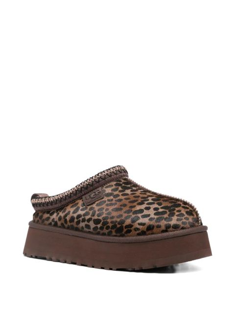 UGG Tazz Caspian leopard-print platform mules - Brown