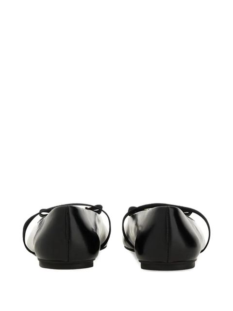 Ferragamo New Vara ribbon-strap ballet flats - Black