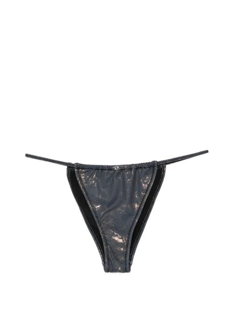 Diesel Jodie-ULTL metallic-effect bikini bottoms - Grey - zdjęcie produktu nr 1