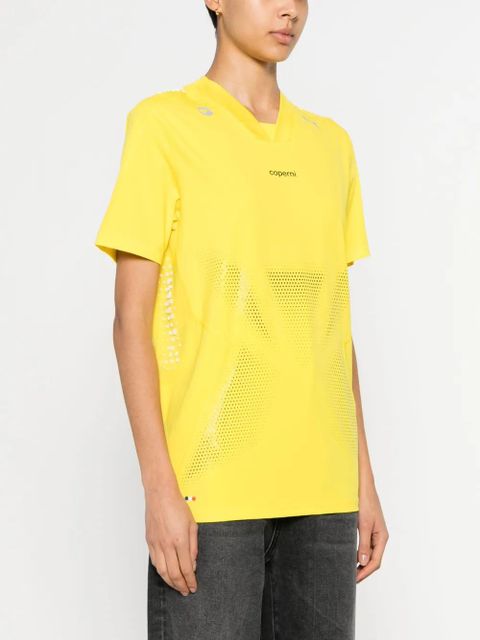 Coperni X Puma rubberised-logo T-shirt - Yellow