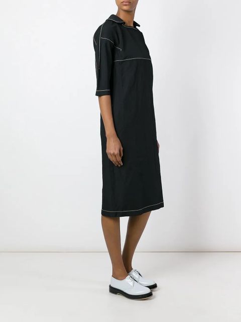 Comme Des Garçons relaxed boxy collar dress - Black