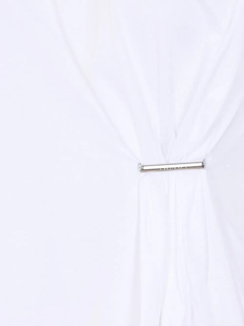 TWINSET plaque ruffle T-shirt - White